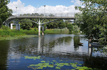 Fußgängerbrücke zur Spülinsel Havelberg