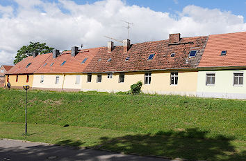 Häuser Mauer Havelberger Dombezirk