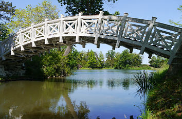 Brücke am Kleinen Walloch im Wörlitzer Park