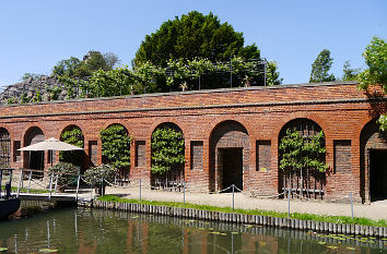 Eingangsbereich Insel Stein in Wörlitz