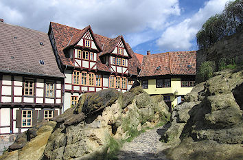 Schlossbergklippen in Quedlinburg