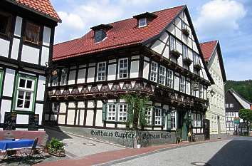 Fachwerkhaus "Gasthaus Kupfer" in Stolberg (Harz)