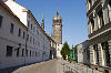 Schlossstraße mit Turm der Schlosskirche