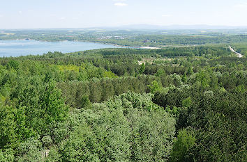 Blick vom Aussichtsturm zum Berzdorfer See