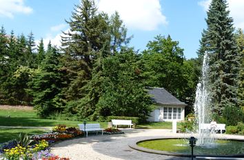 Springbrunnen im Kurpark Bad Brambach