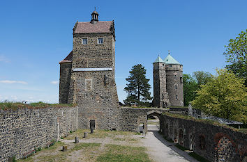Burghof Burg Stolpen
