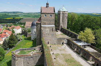 Blick auf die Burg Stolpen