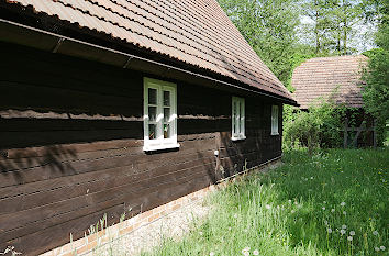 Schrotholzhaus im Erlichthof Rietschen