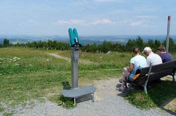 Aussicht vom Fichtelberg im Erzgebirge