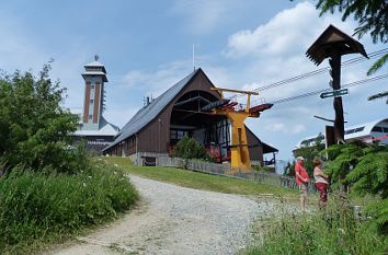 Seilbahn- und Liftstationen am Fichtelberg