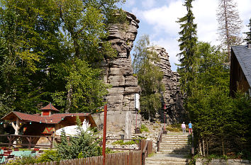 Greifensteine Erzgebirge und Gaststätte