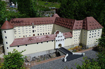 Freiberger Schloss Freudenstein im Miniaturpark Oederan