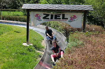 Ziel an der Sommerrodelbahn Oberoderwitz