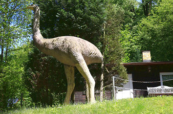 Riesenvogel im Urzeitpark Sebnitz