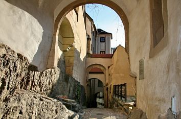 Felsengang auf Schloss Weesenstein