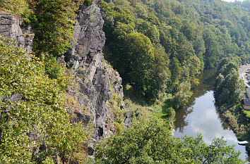 Felsen oberhalb der Zschopau