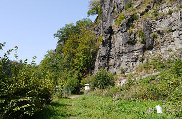 Kletterfelsen an der Wolfsschlucht