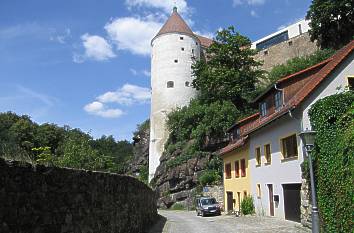Mühlstraße mit Burgwasserturm in Bautzen