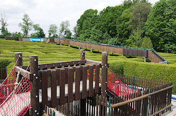 Kletterelemente im Irrgarten bei Bautzen