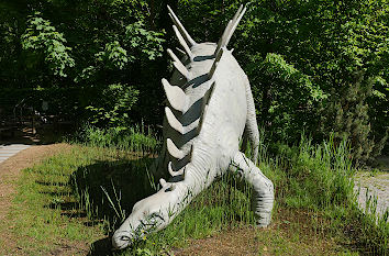 Dinosaurier bei Bautzen in Sachsen