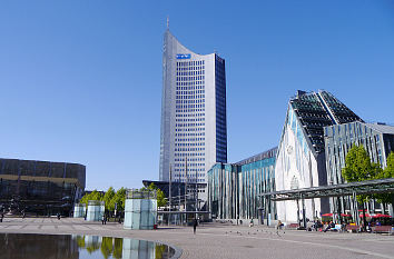 City-Hochhaus und Augusteum Leipzig