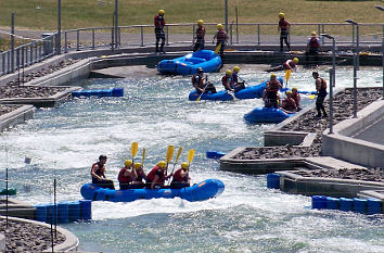 Wildwasserbahn im Kanupark Markkleeberg