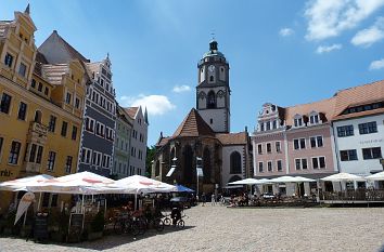 Markt mit Frauenkirche in Meißen