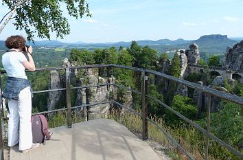 Blick auf die Basteibrücke