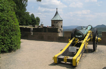 Kanone auf der Festung Königstein