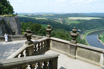 Festung Königstein: Treppe mit Balustrade