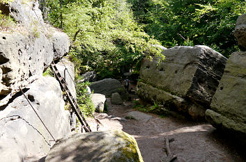 Felsentreppe im Labyrinth Sächsische Schweiz