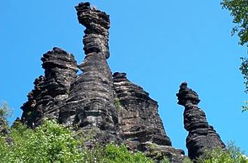 Herkulessäulen und Schraubenkopf im Bielatal