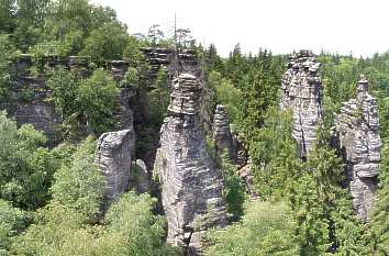 Blick vom Johanneskegel Sächsische Schweiz