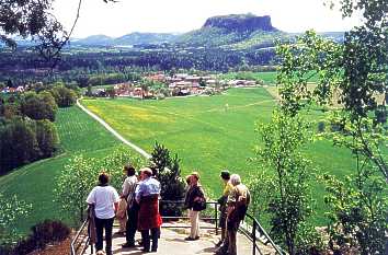 Blick vom Rauenstein zum Lilienstein