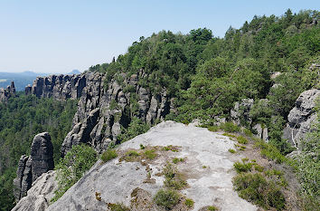 Auf den Schrammsteinen in der Sächsischen Schweiz