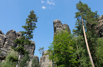 Schrammsteine am Großen Schrammtor