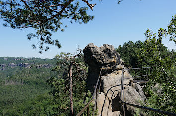 Wanderweg Schrammsteine als Klettertour