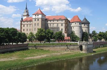 Schloss Hartenfels in Torgau und Elbe