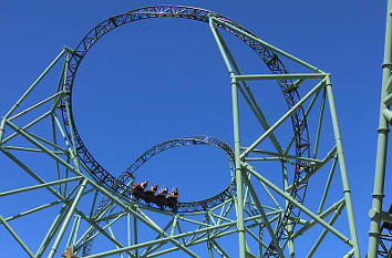 Achterbahn Schwur des Kärnan im Hansa-Park