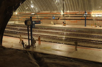 U-Bahn-Station im Miniatur Wunderland