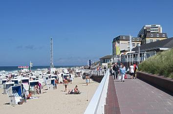 Strandpromenade in Westerland auf Sylt