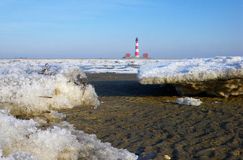 Winter am Westerhever Leuchtturm