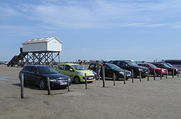 Parken am Strand in Sankt Peter-Ording