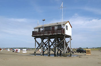 Pfahlbau am Strand von St. Peter-Ording