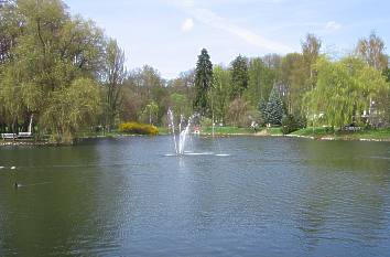 Teich im Elisabethpark in Bad Liebenstein