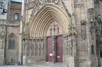 inside St. Mary's Cathedral in Erfurt