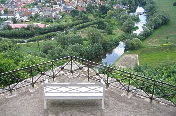 Terrassengarten mit Altem Schloss in Dornburg