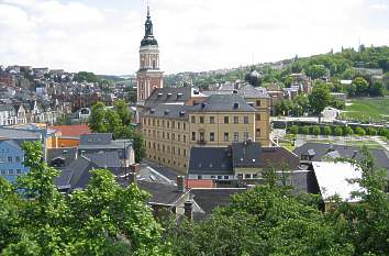 Blick auf das Untere Schloss in Greiz