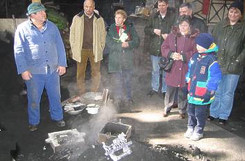 Heinrichshütte: Kleines Schaugießen