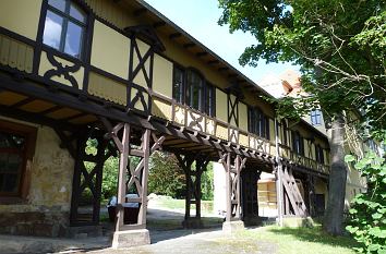 Ständerbauwerk am Alten Schloss Hummelshain